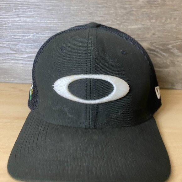 Oakley Pro Am Hat Cap Fitted Mens Large Black Golf Tournament Mesh New Era - Picture 2 of 9
